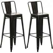 CLP lot de 2 tabourets de bar Mason