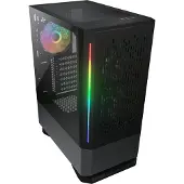 Cougar Boîtier MX430 Air, MidTower, Verre Trempé Noir