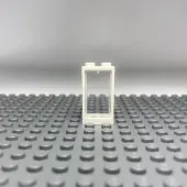 LEGO 10x fenêtre blanche 1x2x3 avec vitre transparente