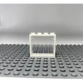 LEGO 5x fenêtre blanche 1x2x3 avec vitre transparente