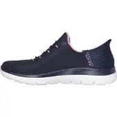 SKECHERS Baskets basses 'Summits - Diamond Dream' bleu marine / azur / rose / blanc