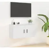 Prolenta Maison Exclusive - Meuble TV blanc 80x34,5x40 cm