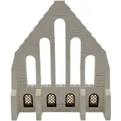 LEGO MOC Médiéval Pignon Chevalier Fenêtre Blanc NOUVEAU Quantité 144x