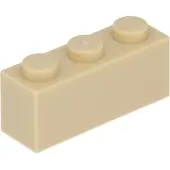 LEGO 50 pièces 3622 Brick 1x3 Part Basic Bricks 50 Beige