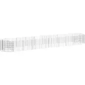 vidaXL Gabion haut-plateau Fer galvanisé 500x100x50 cm