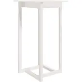 Syfax Table de bar Blanc 60x60x110 cm Bois massif de pin