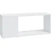 Syfax Meuble TV Blanc 80x24x32 cm Bois d'ingénierie
