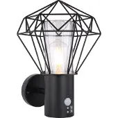 Globo Lighting lampe d'extérieur acier inoxydable noir, 1x E27 LED