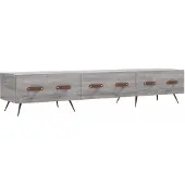Syfax Meuble TV sonoma gris 150x36x30 cm bois d'ingénierie