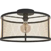 Eglo Dellow Plafonnier industriel 1 lumière acier noir