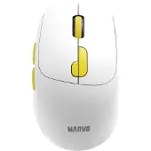 MARVO Souris sans fil M809W WH BT 5.2 + 2.4GHz Blanc