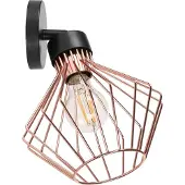 Toolight Applique Murale APP534-1W Black Gold