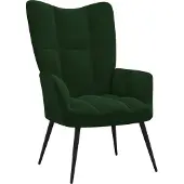 Sonstiges Fauteuil relax vert foncé velours