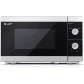 Sharp Four à micro-ondes YC-MS01E-S Surface plane 20 L 800 W Blanc Noir
