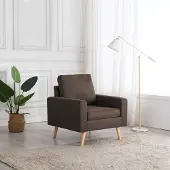 Prolenta Maison Exclusive - Fauteuil en tissu marron