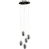 ITALUX Lustre LED Huelto chromé 24 W, blanc chaud, 1 450 lm, acrylique, dimensions : 150 x 30 x 30 cm, IP20,