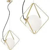 Toolight Lampe Suspendue APP1017-1CP Gold