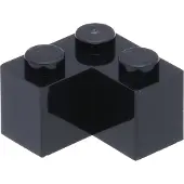 LEGO : 25 pièces pierre angulaire 2x2, noir