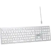 A4Tech FBX50C, clavier de bureau sans fil, blanc