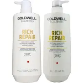 Goldwell DS Rich Repair Shampooing 1000 ml + Après-shampooing 1000 ml