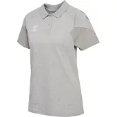 Hummel Travel Short Sleeve Polo Gris S Femme