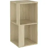 vidaXL Étagère d'angle Chêne Sonoma 33x33x67 cm Matériau dérivé du bois