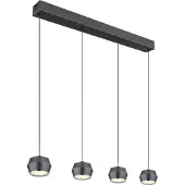 Globo Lighting Suspension ronde Marthy gris Ø 10cm