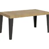 Itamoby Table Extensible 90X160/264 Cm Chêne Flammé Nature Structure Anthracite