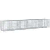 vidaXL Gabion avec couvercle 600x100x100 cm Fer galvanisé