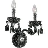 ITALUX Applique LED Whiz classic noir A.90690/2BL