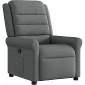 Syfax Fauteuil inclinable Gris foncé Tissu