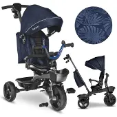Lionelo Kori tricycle avec réflecteur pour enfants de 1,5 à 5 ans siège pivotant cadre en magnésium roues en caoutchouc sans entretien roue libre capote amovible