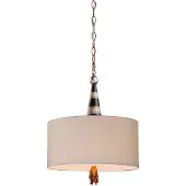 Flambeau Suspension noir-crème-or vieilli 2xE27x60W métal dim. : 276,9 x 45,7 x 45,7 cm IP20