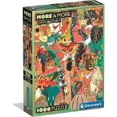 Clementoni - Coffret compact 1000 pièces - Plus on en met, mieux c'est - Animaux et plantes