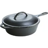 Lodge - Poêle à frire profonde en fonte avec couvercle 26 cm
