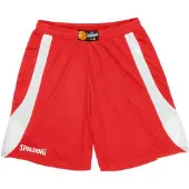 Spalding Short de basketball Jam Hommes - Rouge / Blanc