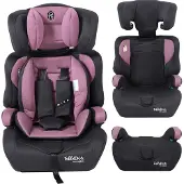 Arebos FableKids MIKA Siège autoPink | 76-150 cm | A partir de 15 mois | ECE R129/03