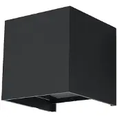Sollux Applique LUCA noir LED IP54 1xLED 7W aluminium 10x10x10cm