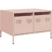 Syfax Meuble TV rose 68x50x43,5 cm acier laminé à froid