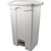 Helit Tret-Abfalleimer, 90 Liter, weiá / weiá