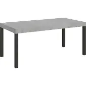 Itamoby Table Extensible Everyday 200/304X90 Cm Pieds Béton Anthracite