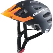 Cratoni Casque Enfant Maxster Pro Noir/orange Mat - XS/S (46-51cm)