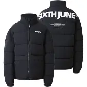 Sixth June Doudoune homme logo imprimé black S
