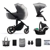 Kinderkraft universalus vežimėlis 3in1 PRIME 2 3IN1 MINK PRO SHADOW Pilkas, KSPRIM02GRY300I