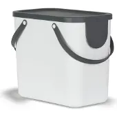 Rotho Albula Afvalscheidingsprullenbak 25L Mistletoe Wit