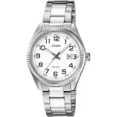 Casio Montre à affichage analogique noir / argent / blanc