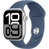Apple Watch Series 10 OLED 42 mm Numérique 374 x 446 pixels Écran tactile 4G Argent Wifi GPS (satellite)