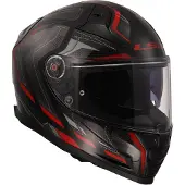 LS2 FF811 Vector II Alizer Noir Rouge Casque Intégral Taille 3XL