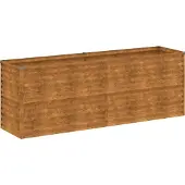 Syfax Jardinière surélevée 196x50x69 cm Acier Corten