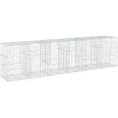 vidaXL Gabion avec couvercle 600x100x150 cm Fer galvanisé